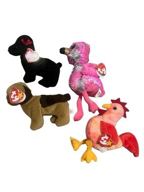 TY Beanie Babies (Set of 4)